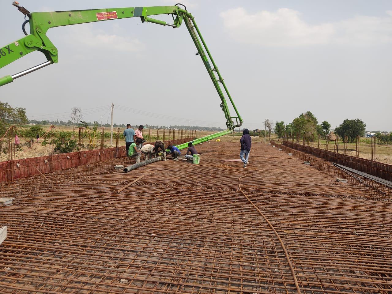 Construction of prestressed concert bridge over kanchan khola Rupandehi